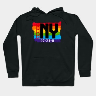 New York Gay marriage Date Hoodie